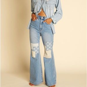 Billabong Blue Wide Leg Flare Jeans